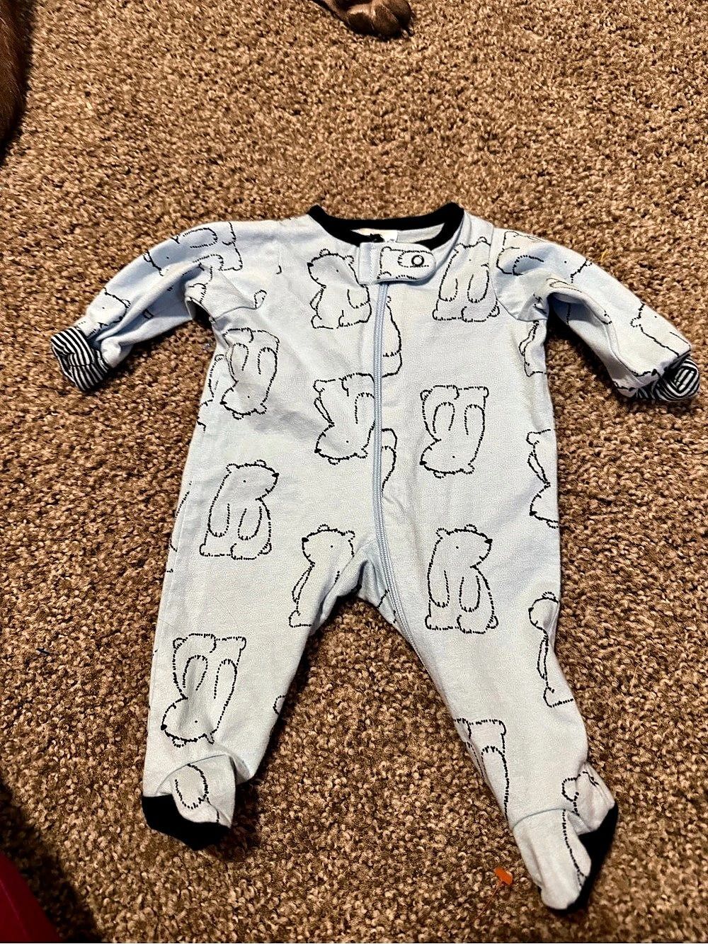 Gerber Baby Bear Footie Pajamas Size 3/6 Months